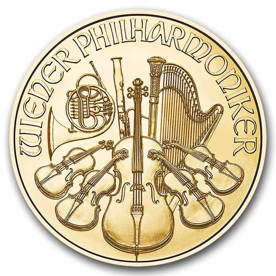 Austria Philharmonic Gold 1/4 oz (ounce) coin Austrian Mint