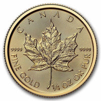 Canada Maple Leaf Gold 1/4 oz (ounce) coin