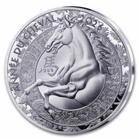 France Lunar Horse Silver 22 gram coin