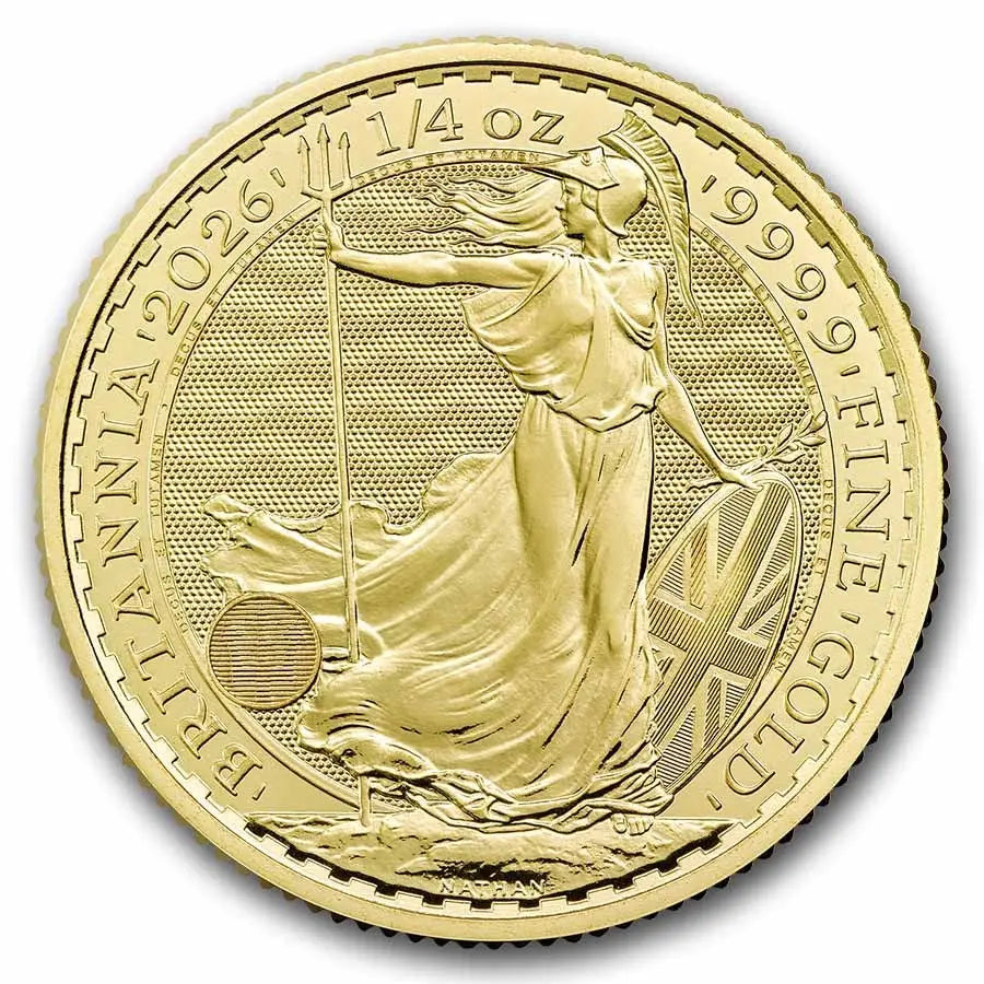 Great Britain Britannia Gold 1/4 oz (ounce) coin The Royal Mint