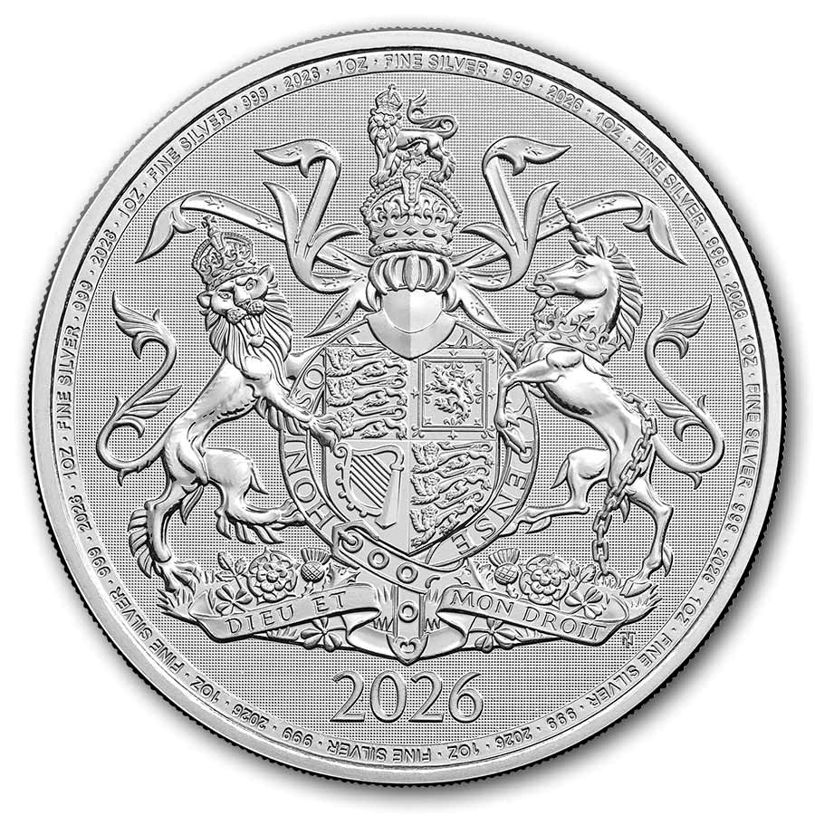 Great Britain The Royal Arms Silver 1 oz (ounce) coin