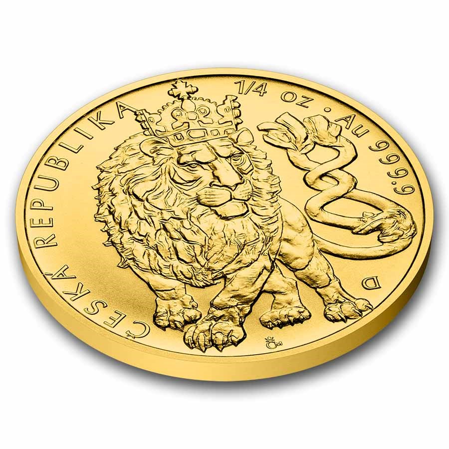 Czech Lion 2026 Gold 1/4 oz (ounce) coin