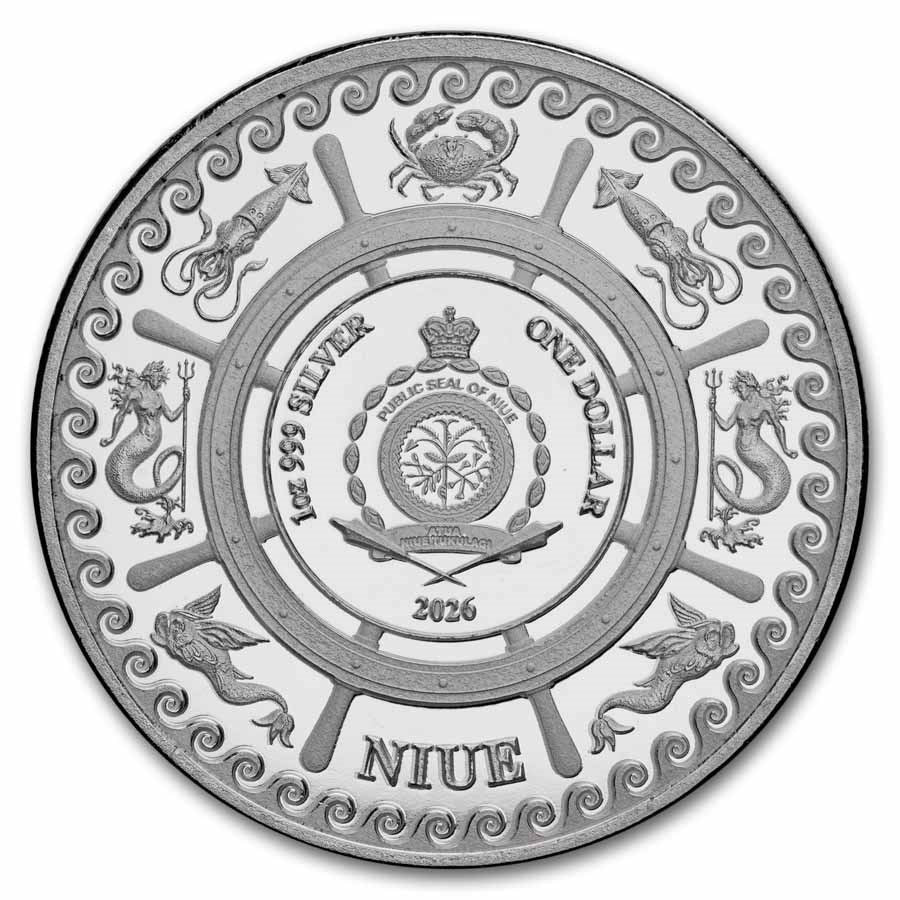 Kraken Silver 1 oz (ounce) coin