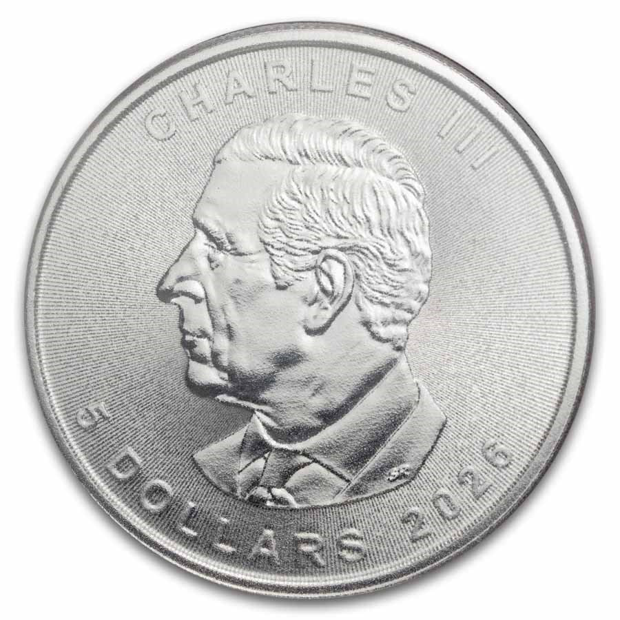 Canada Maple Leaf Lunar Horse Silver 1 oz (ounce)