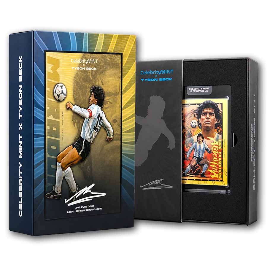 Maradona Trading Card Foil Silver 3 gram