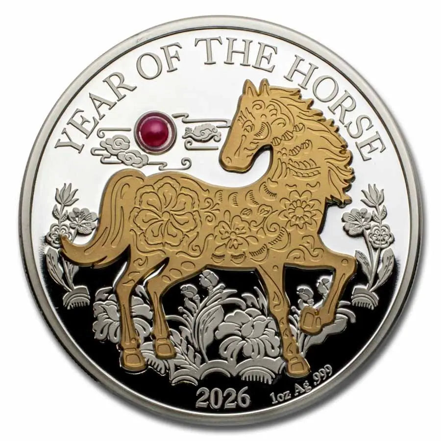 Vanuatu Lunar Horse Silver 1 oz (ounce) coin MDM Mint