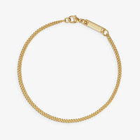 886 Fine Curb Chain Bracelet in 18ct Yellow Gold