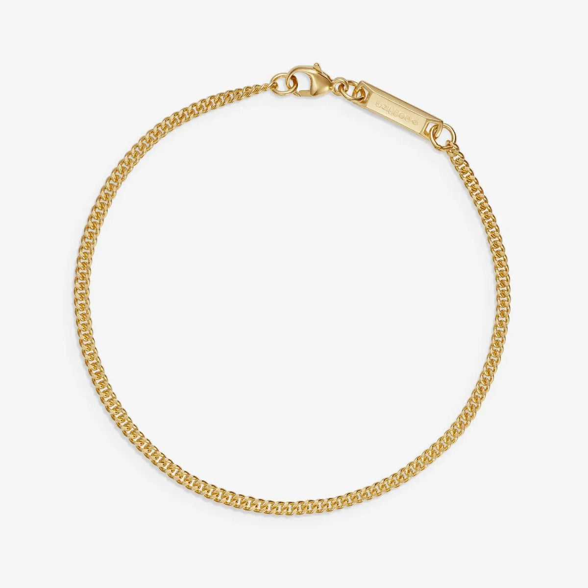 886 Fine Curb Chain Bracelet in 18ct Yellow Gold 886 The Royal Mint
