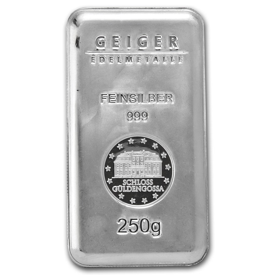 Geiger Edelmetalle Silver 250 gram Bar