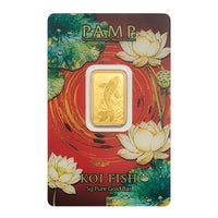 PAMP Suisse Good Luck Koi Fish Gold 5 gram Bar