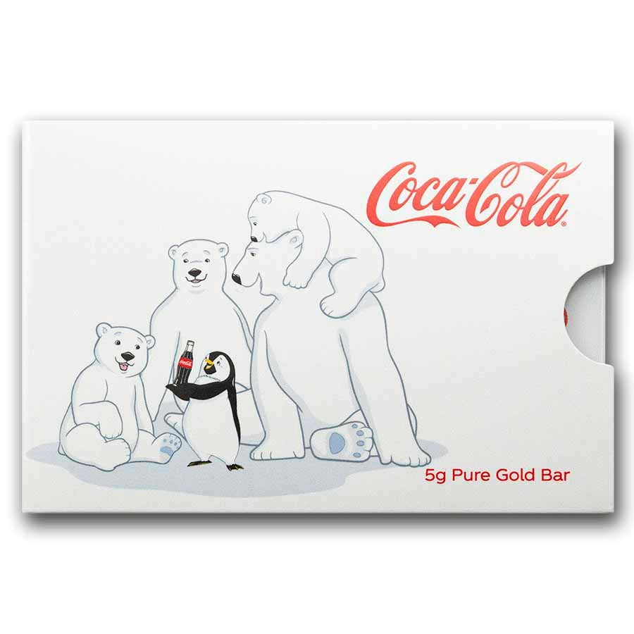 PAMP Suisse Coca Cola Polar Bear & Friends Gold 5 gram Bar