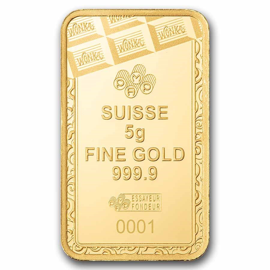 PAMP Suisse Willy Wonka Gold 5 gram Bar