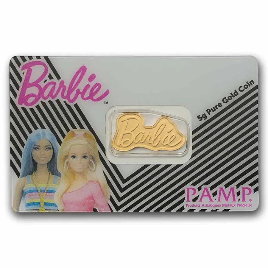 PAMP Suisse Barbie Gold 5 gram Bar PAMP Suisse