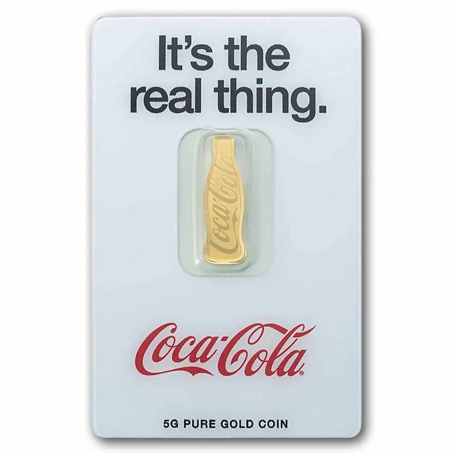 PAMP Suisse Coca Cola 140 Years Anniversary Gold 5 gram Coin PAMP Suisse