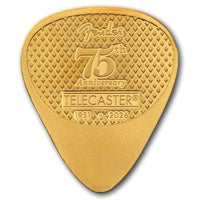 PAMP Suisse Fender Guitar Pick Telecaster 75th Anniversary Gold 5 gram Bar
