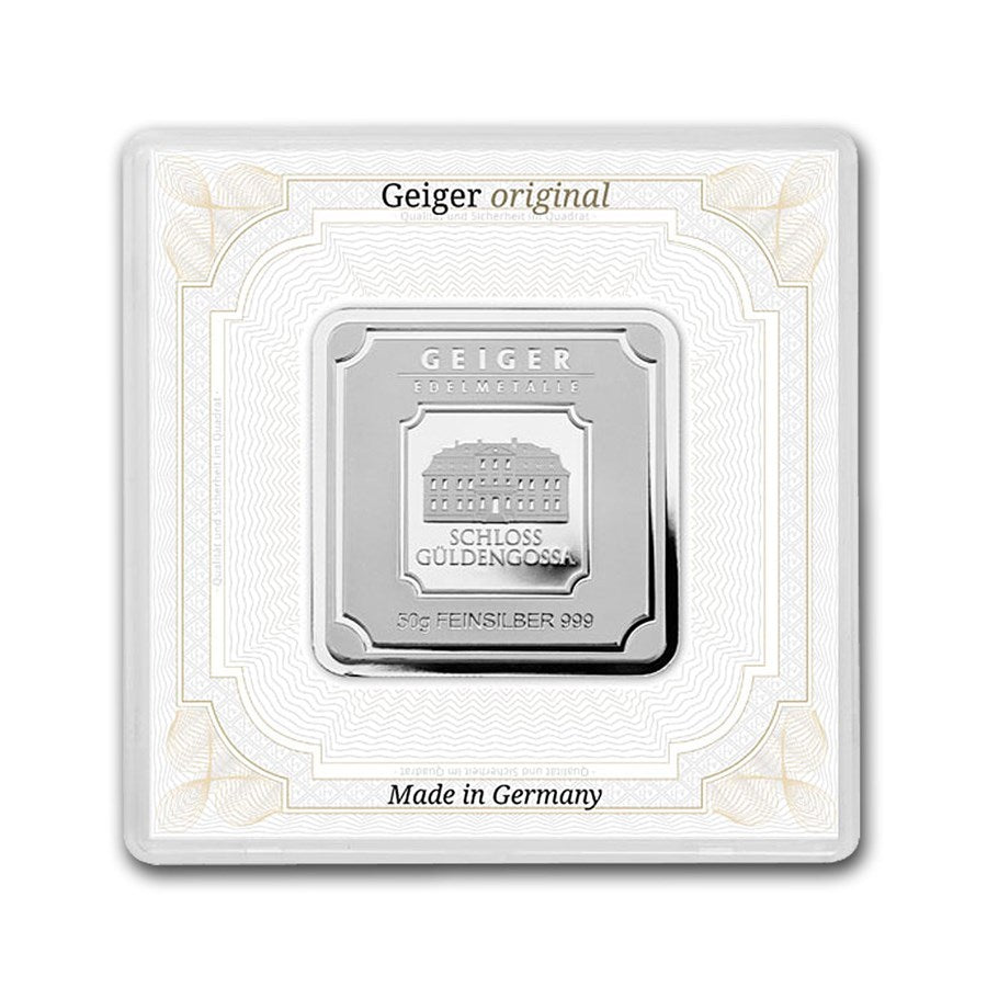 Geiger Edelmetalle Silver 50 gram Bar