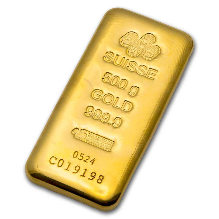 PAMP Suisse Cast Gold 500 gram PAMP Suisse
