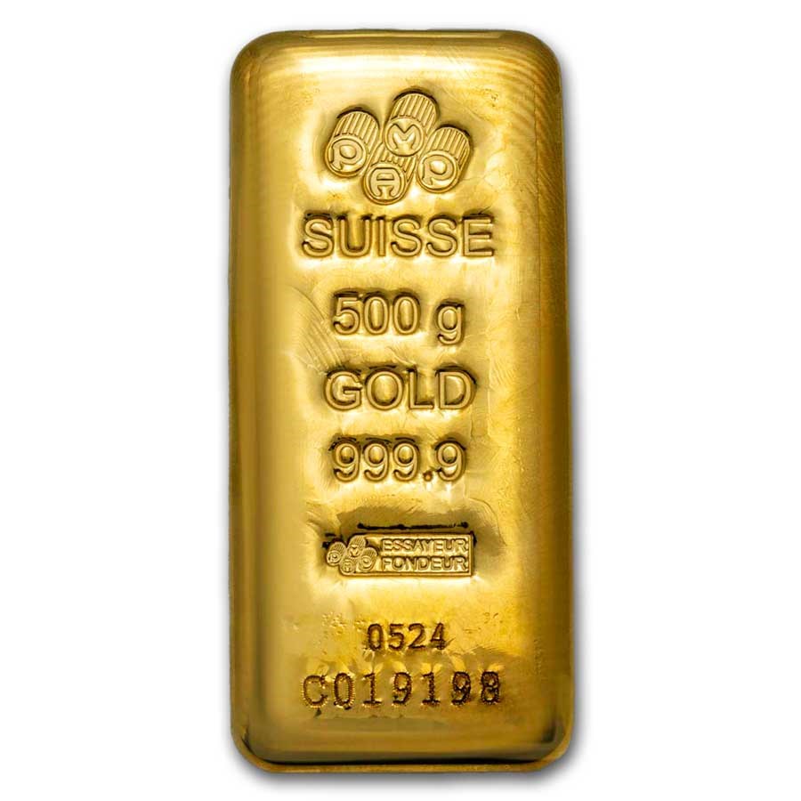 PAMP Suisse Cast Gold 500 gram PAMP Suisse