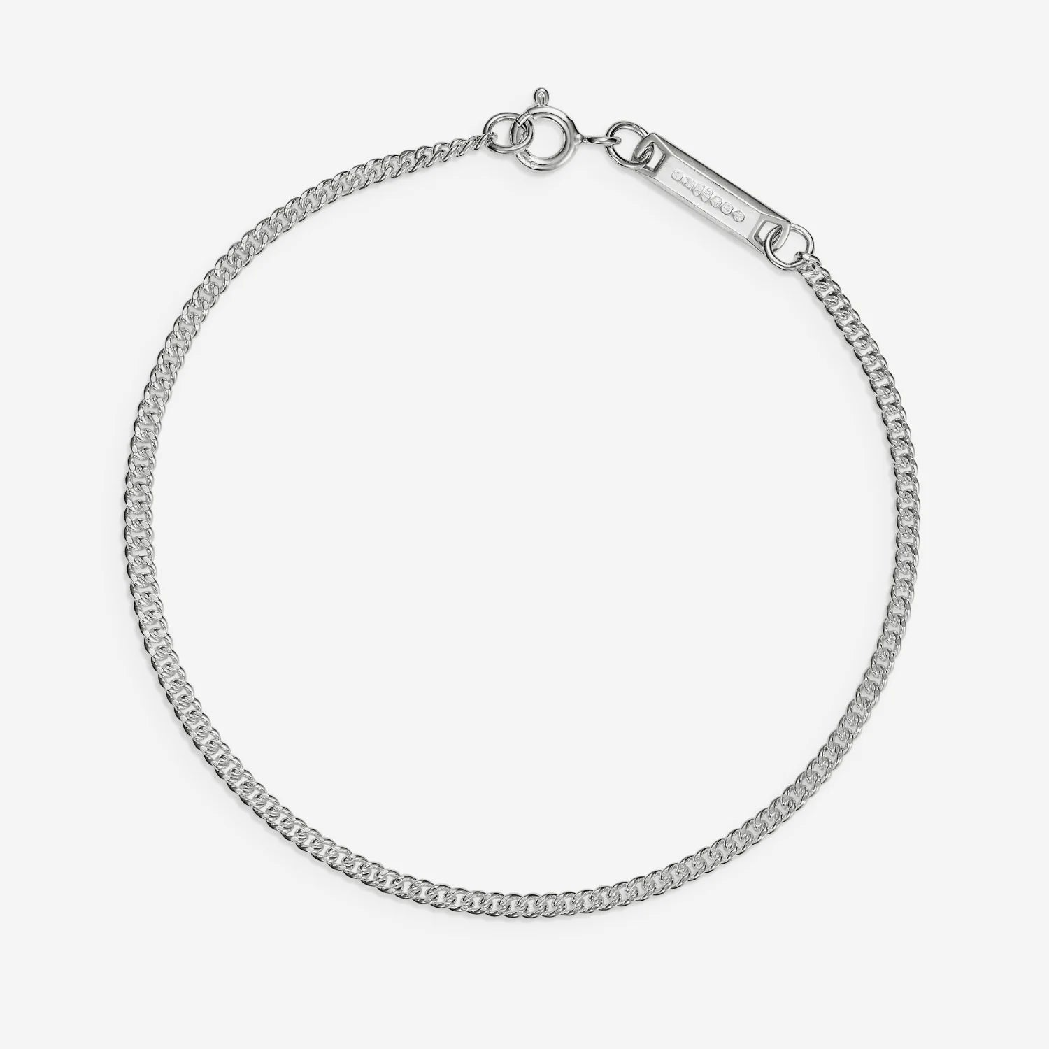 886 Fine Curb Chain Bracelet in Sterling Silver