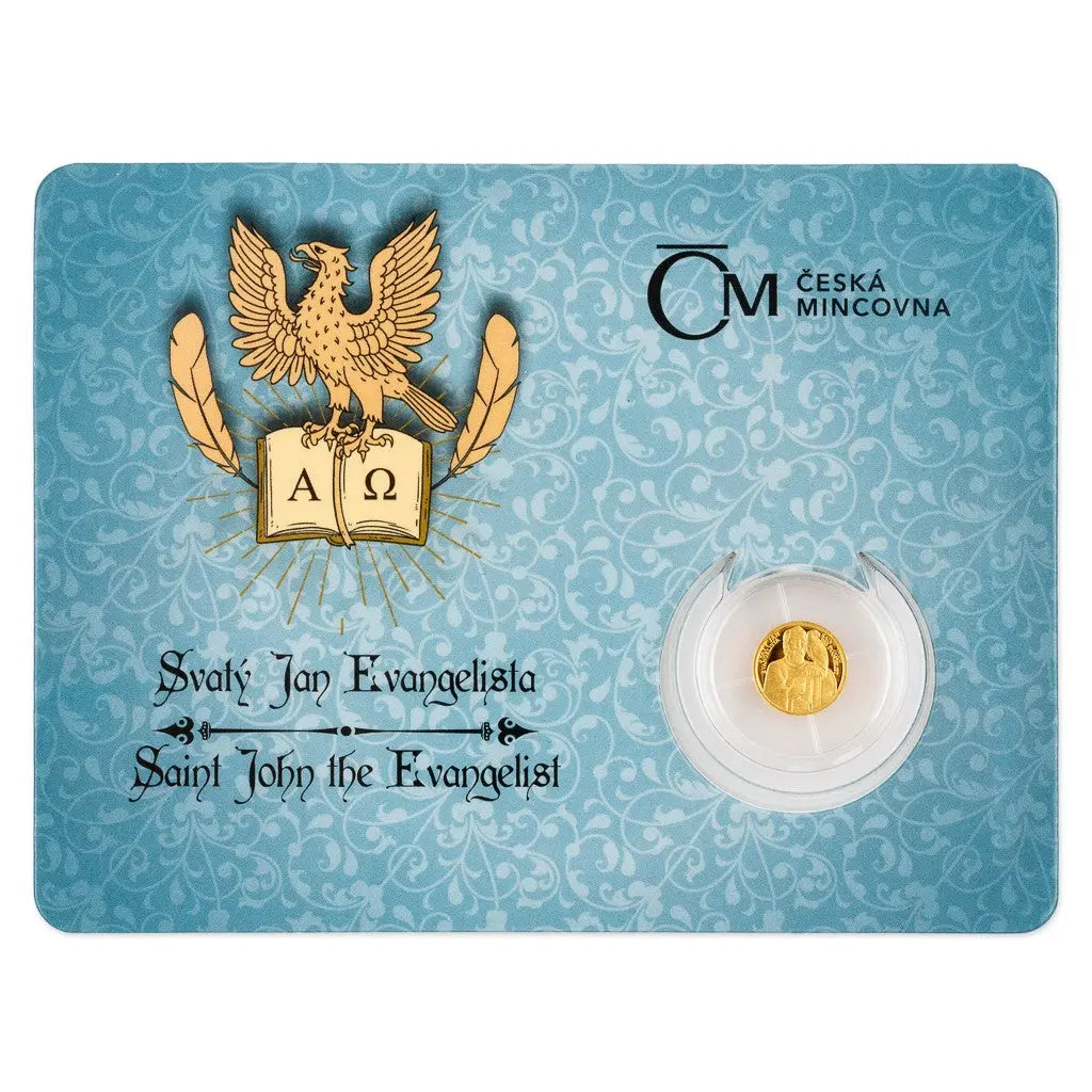 Saint John the Evangelist proof Gold 1/2 gram coin The Czech Mint