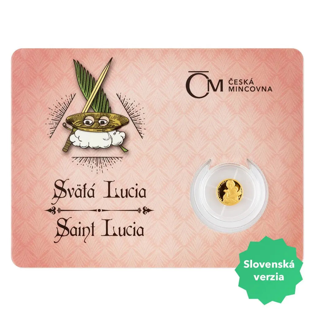 Saint Lucia proof Gold 1/2 gram coin The Czech Mint