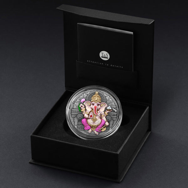 Ganesha Silver 2 oz (ounce) coin