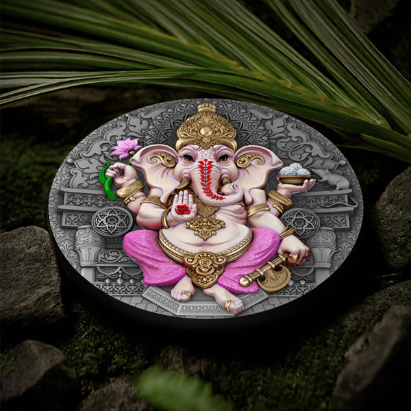 Ganesha Silver 2 oz (ounce) coin