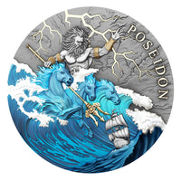 Poseidon Silver 2 oz (ounce) coin