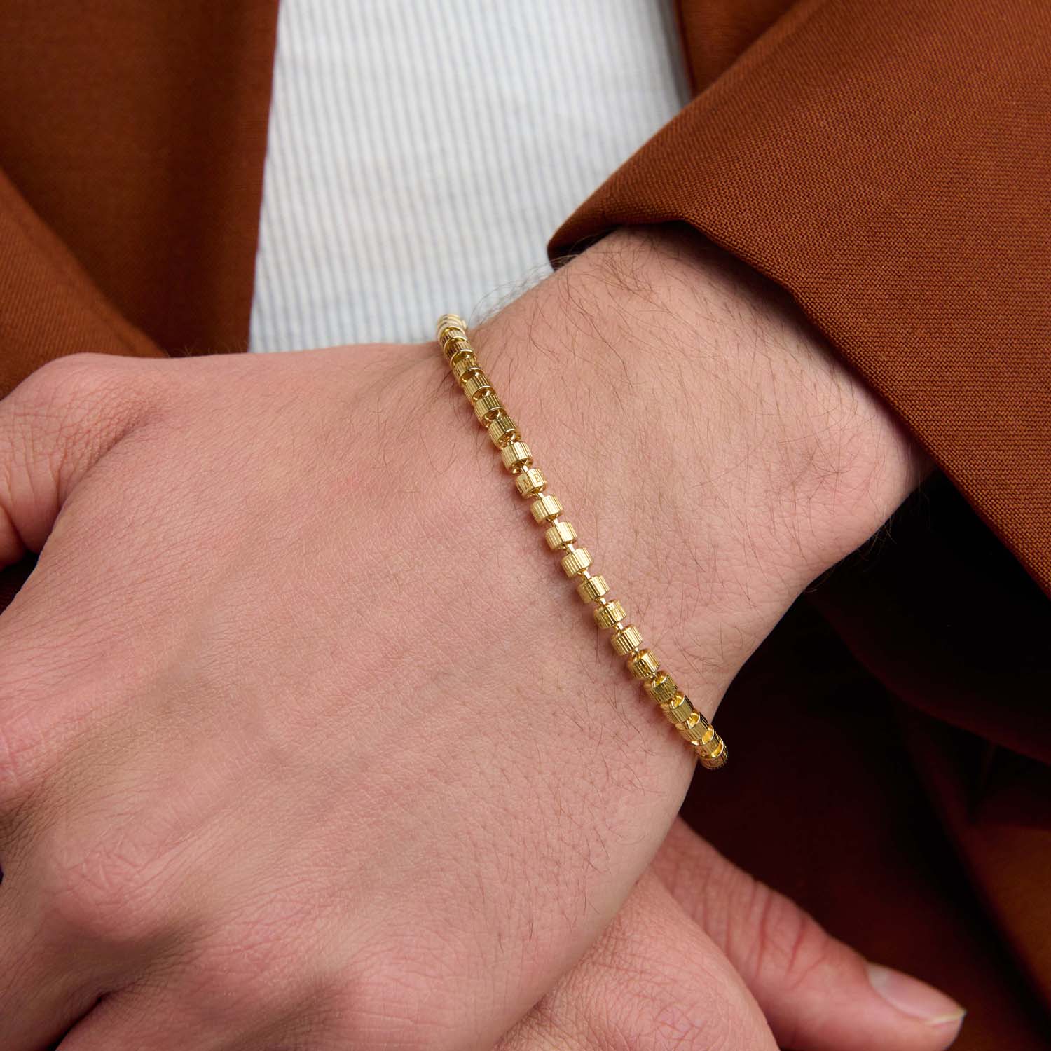 886 Tutamen Stack Bracelet in 18ct Yellow Gold