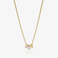886 Bead Charm Trio with 18ct Gold Chain