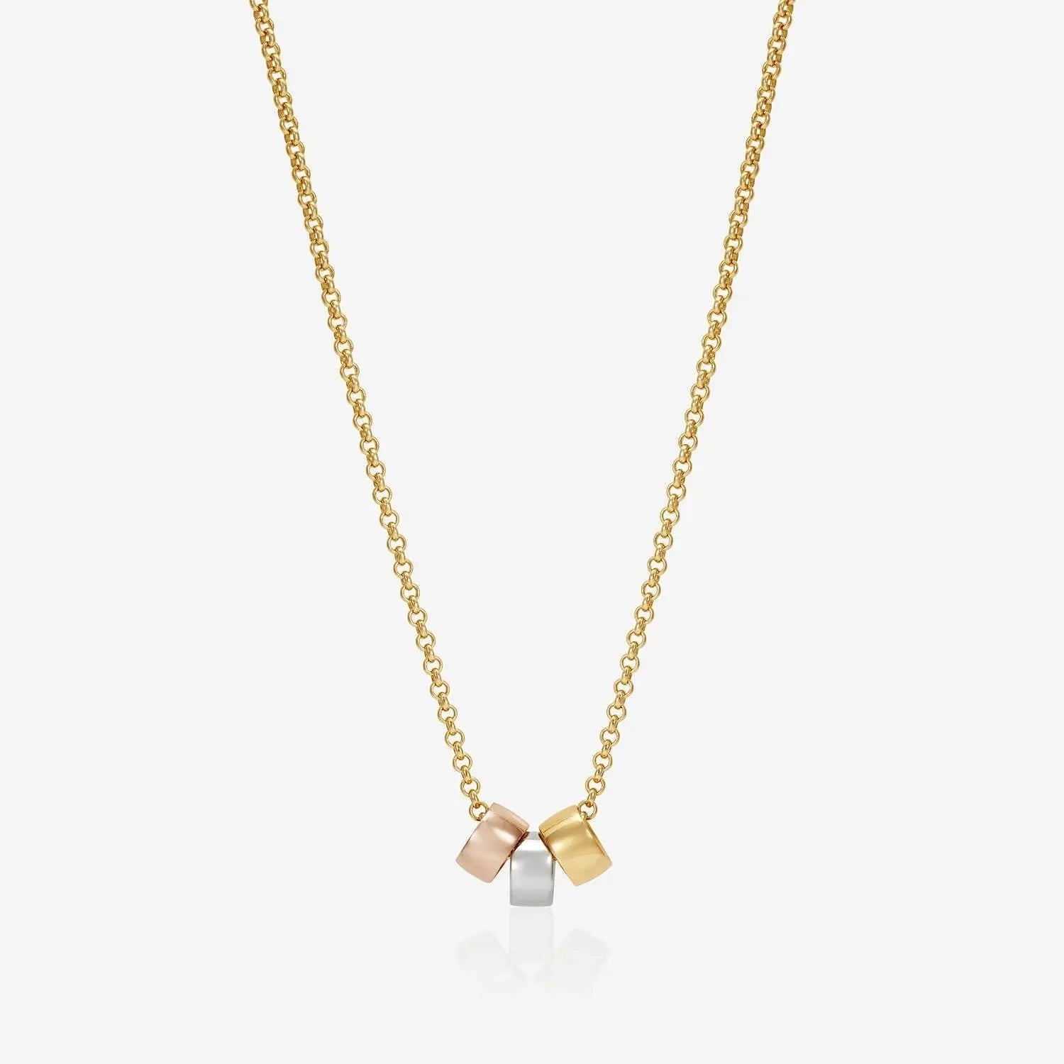 886 Bead Charm Trio with 18ct Gold Chain 886 The Royal Mint