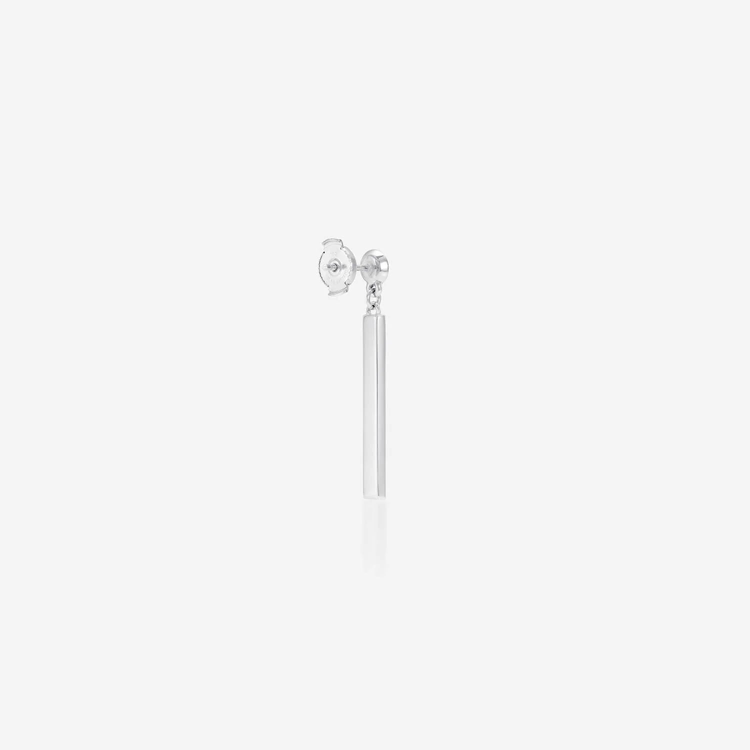 886 Pavé Drop Earrings in 18ct White Gold