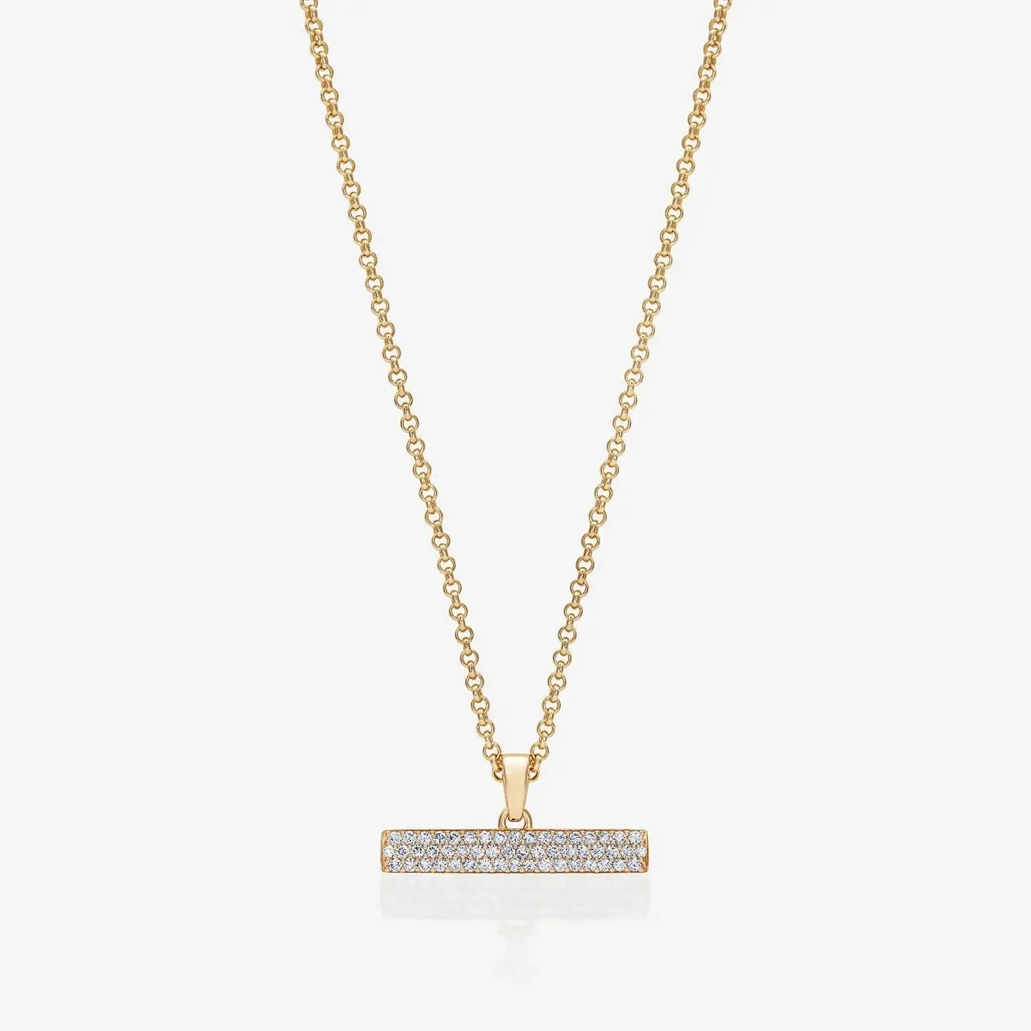 886 T-Bar With Chain in 18ct Yellow Gold 886 The Royal Mint