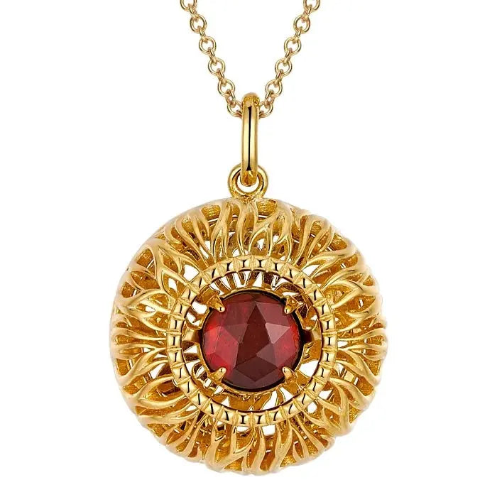 Canada Dancing Ammolite: Elements of Nature Fire Pendant Silver 3.5 gram Pendant Gold-Gilded The Royal Canadian Mint