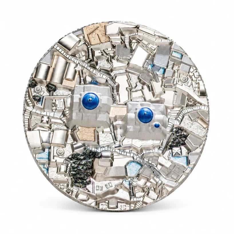 Bucket List: Santorini Silver 5 oz (ounce) coin