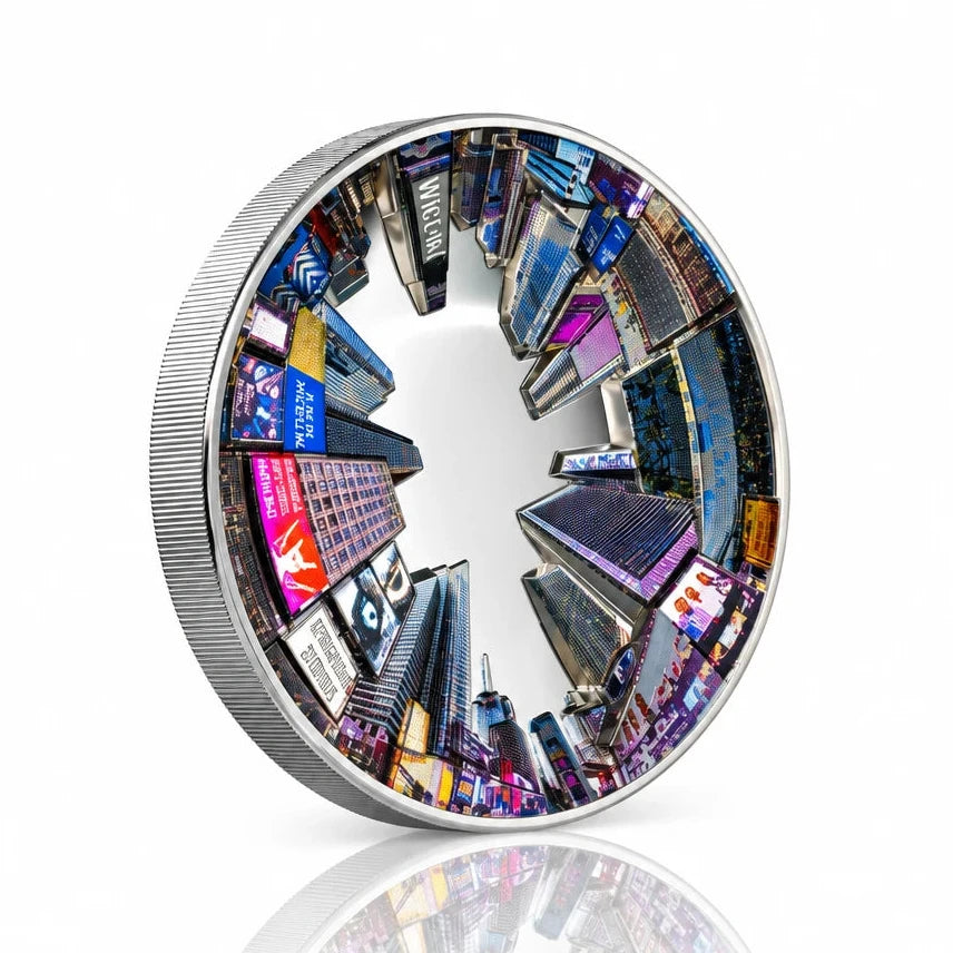 New York 360° View Silver 3 oz (ounce) coin