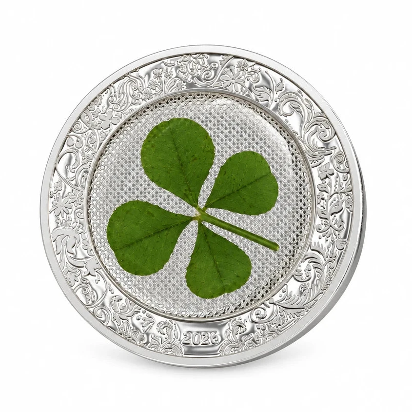 Clovers of luck Silver 1 oz (ounce) coin