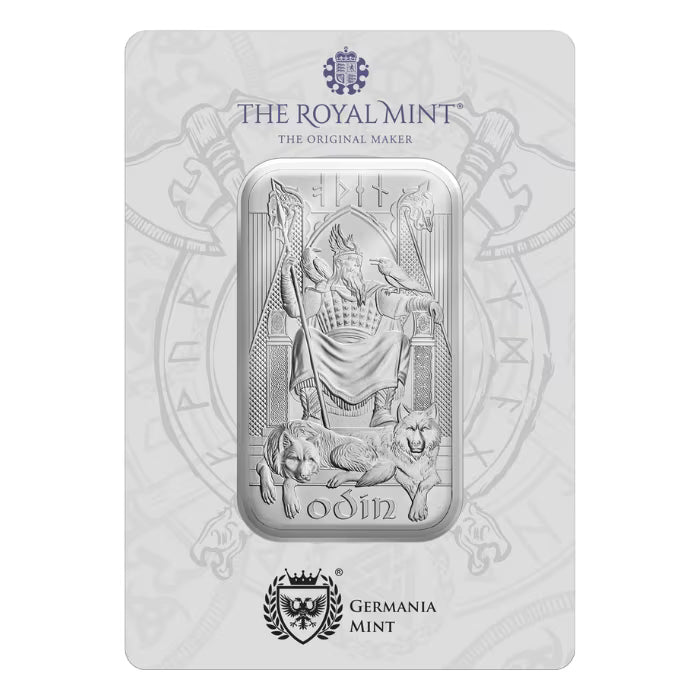 Norse Icons Odin Silver 1 oz (ounce) Bar