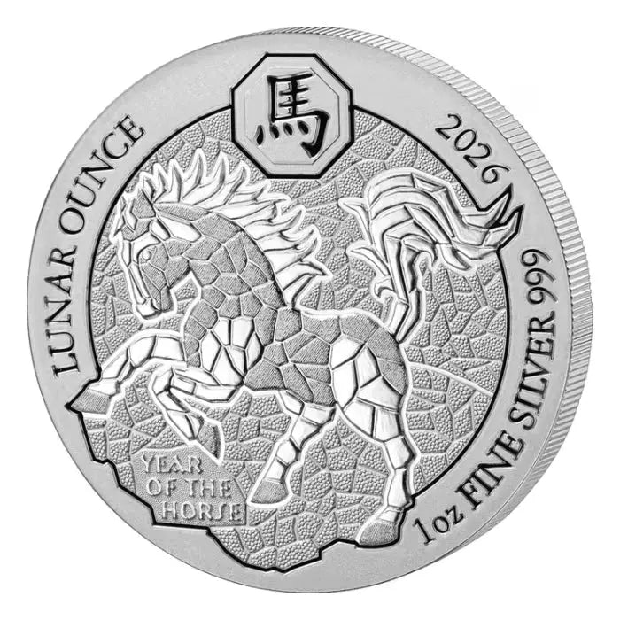 Rwanda Lunar Horse Silver 1 oz (ounce) ABConcept Gold Store AE