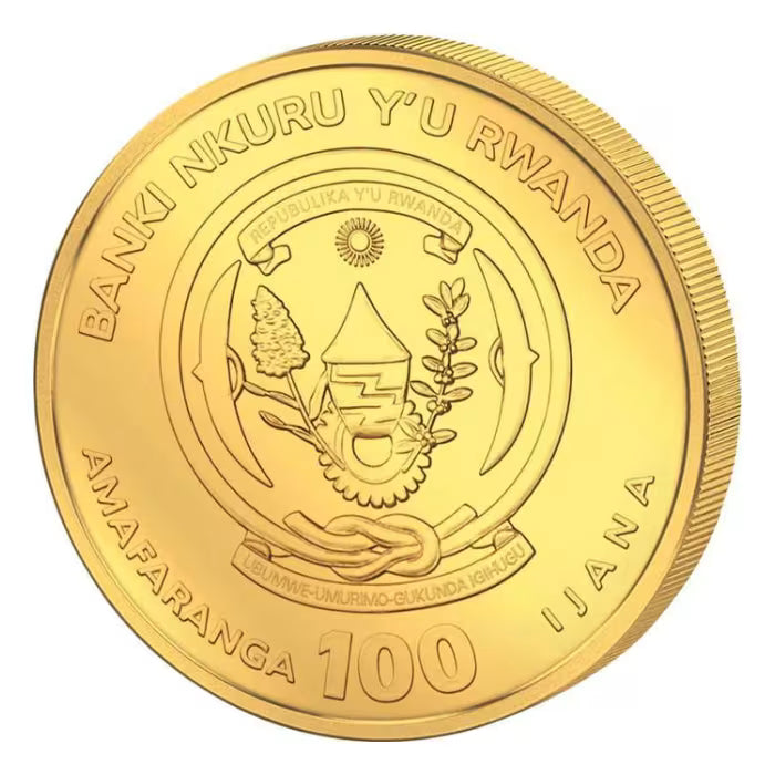 Rwanda Lunar Horse Gold 1/12 oz (ounce)