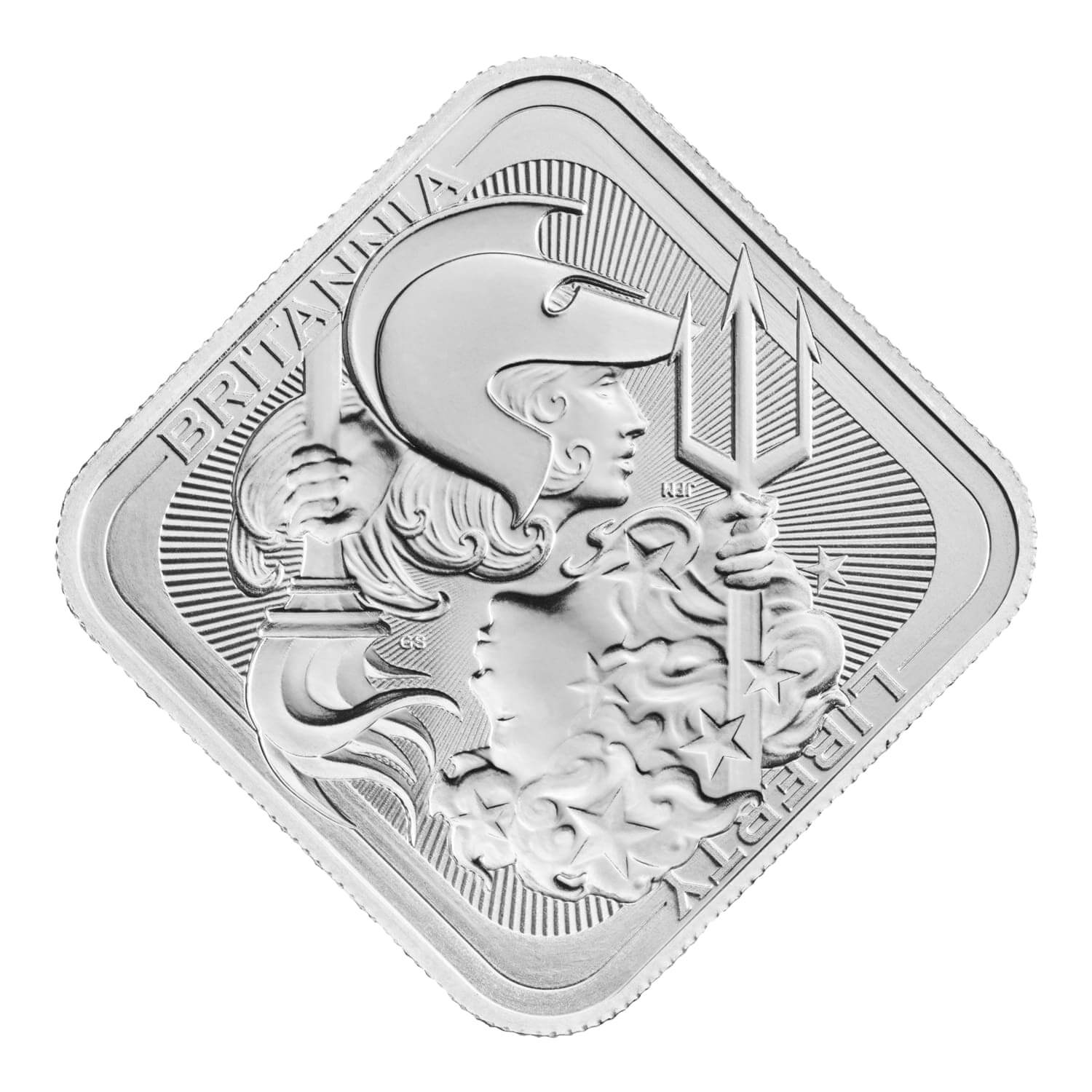 Great Britain Britannia and Liberty Silver 1 oz (ounce) Bar in TEP