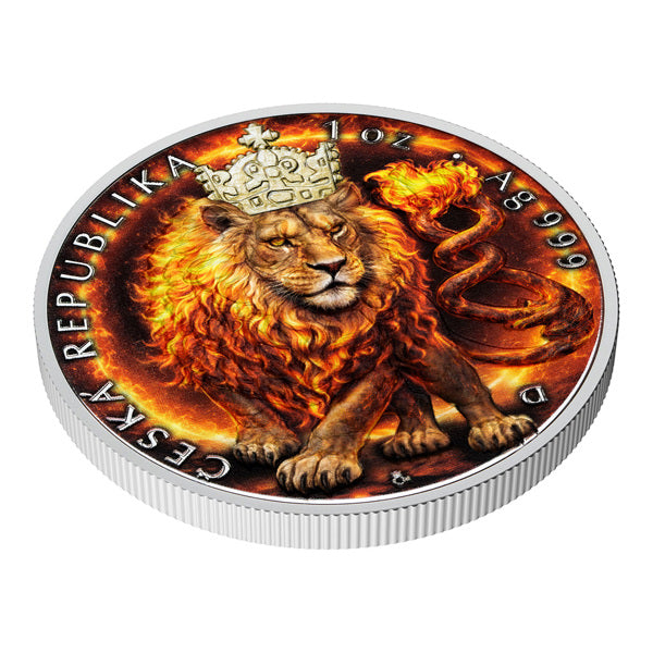 Czech Lion 2026 Color Proof Silver 1 oz (ounce) coin