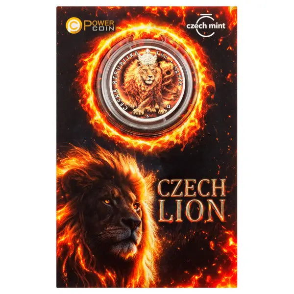 Czech Lion 2026 Color Proof Silver 1 oz (ounce) coin The Czech Mint