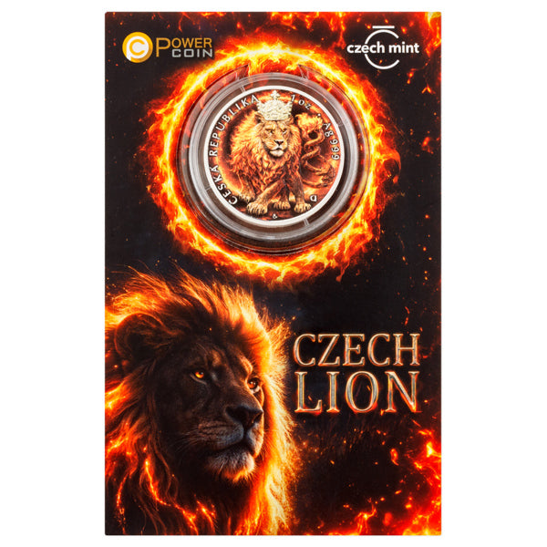 Czech Lion 2026 Color Proof Silver 1 oz (ounce) coin