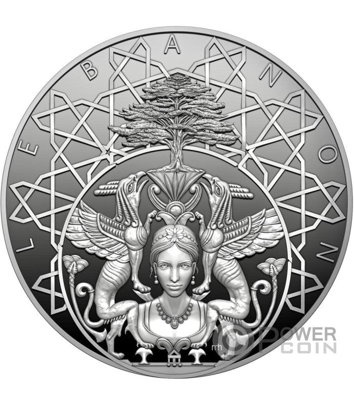 Grand Lebanon 100th Anniversary Silver 2 oz (ounce) coin