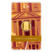 Seven Wonders of the World: Petra proof Gold 1/10 oz (ounce) Bar