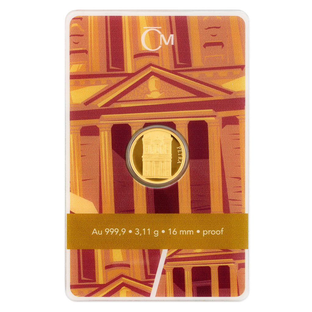 Seven Wonders of the World: Petra proof Gold 1/10 oz (ounce) Bar