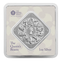 Great Britain Queen's Beasts Completer 2025 Silver 1 oz (ounce) Bar in TEP