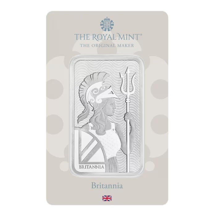 Great Britain Britannia Silver 100 gram Bar