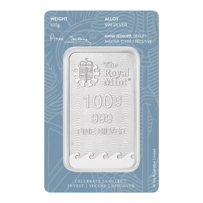 Great Britain Britannia Silver 100 gram Bar